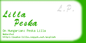 lilla peska business card
